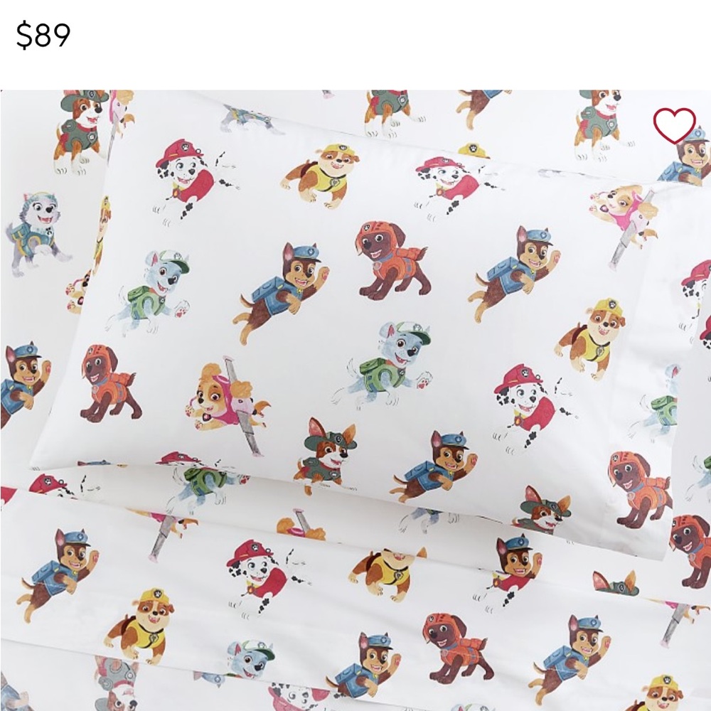 Pottery Barn Kids Paw Patrol Twin Size Sheet Sets